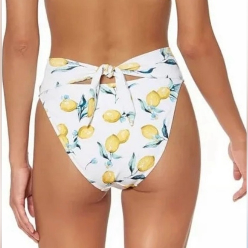 NEW! Jessica Simpson High Waisted Tie Back Bikini Bottom